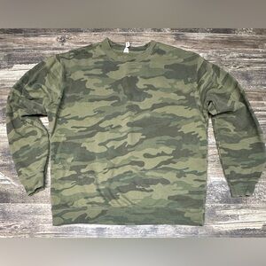 Camo Crewneck - Sweatshirt - Men’s XL - Green Camouflage - Streetwear - GUC